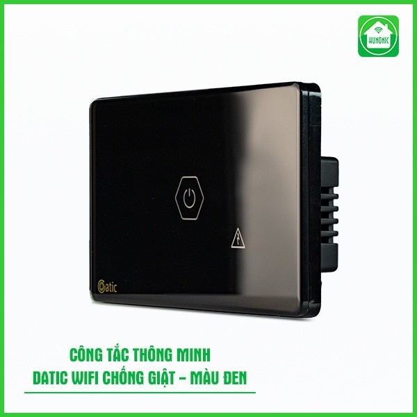 Công tắc cảm ứng WiFi DatIC CSL Chống Giật, màu đen