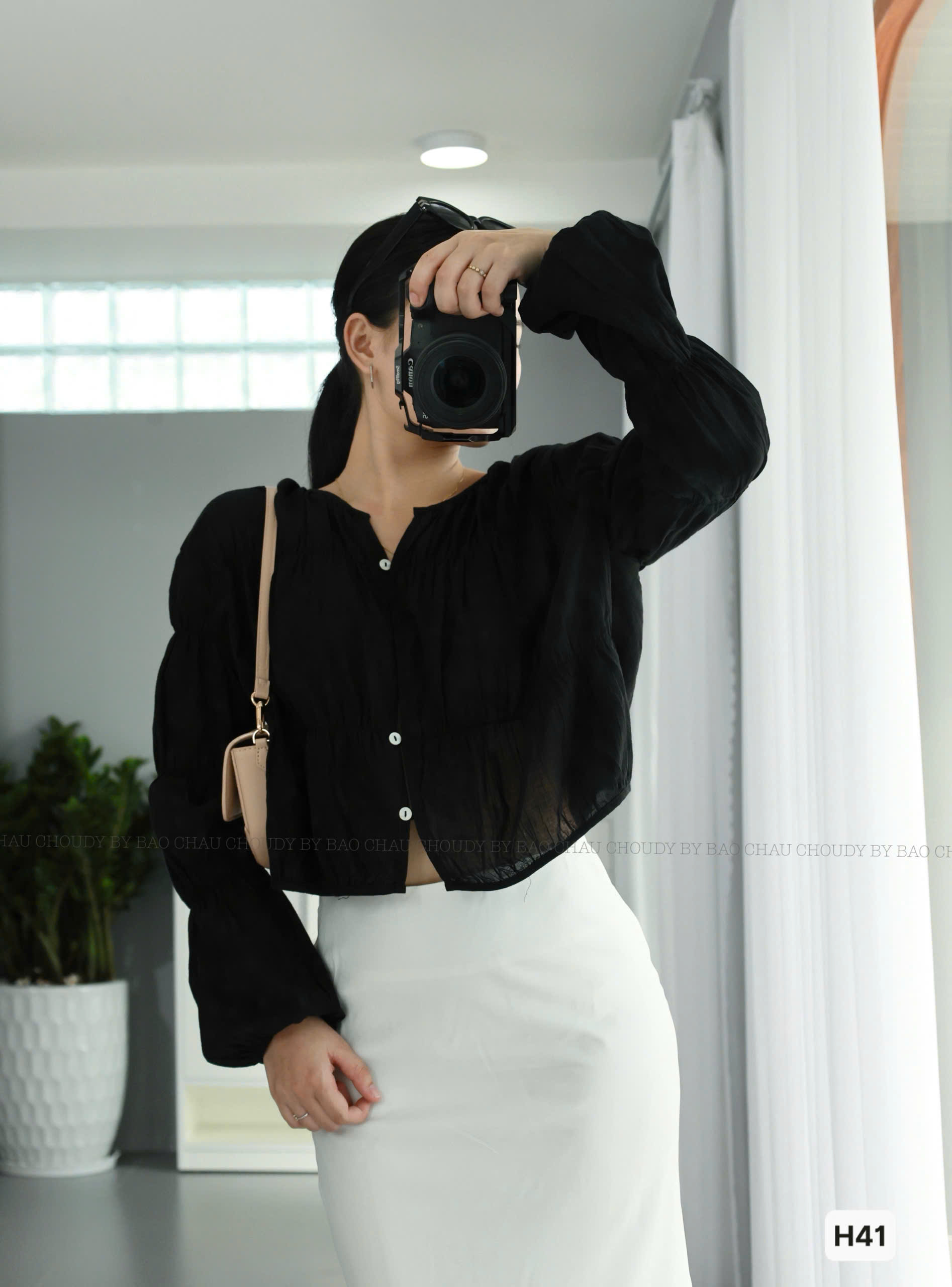 H41 ÁO KIỂU 2 MÀU