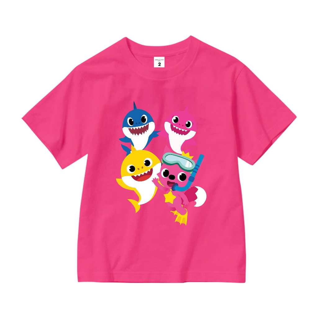 Áo thun bé gái Baby Shark cá mập AED688 Miucho Kid 100% vải cotton thoáng mát basic_thumbnail_13