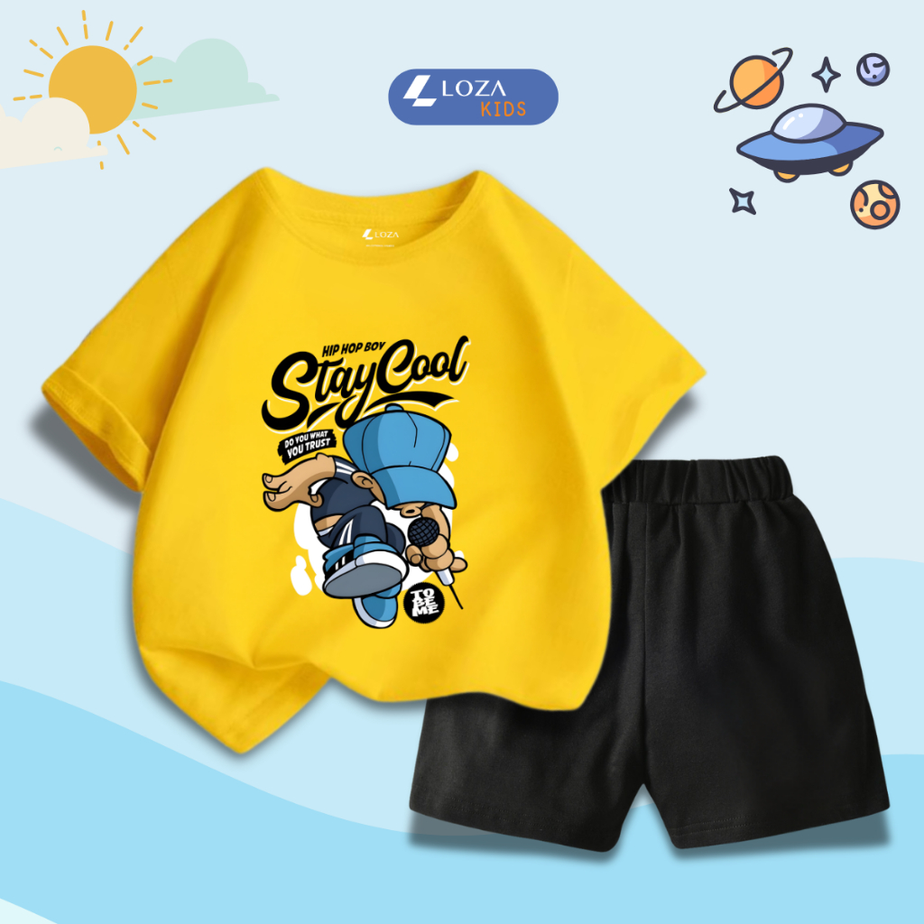 Bộ đồ bé trai hình  STAYCOOL - Loza Kids SB605