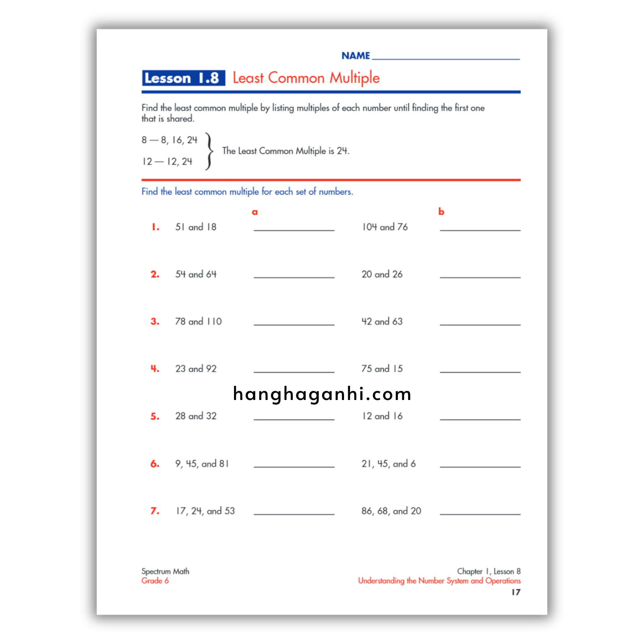 Spectrum Math Workbook Grade 6 - Sách Toán Tiếng Anh cho bé lớp 6_thumbnail_6