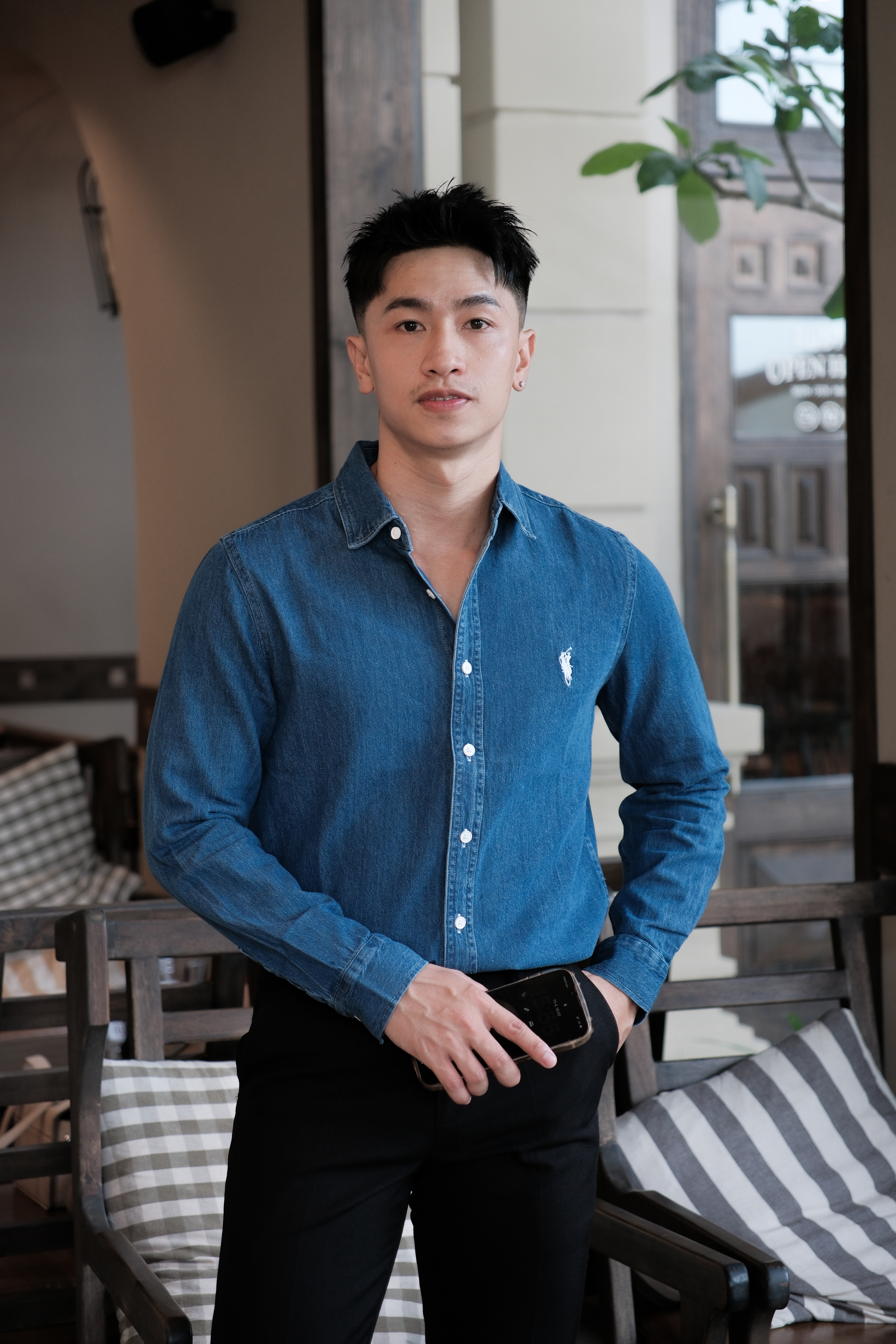 SA13 - Áo sơ mi nam dài tay phong cách Nhật, chất cotton mềm, form rộng thoải mái, 3 màu xanh nhạt/xanh đậm/đen_thumbnail_14