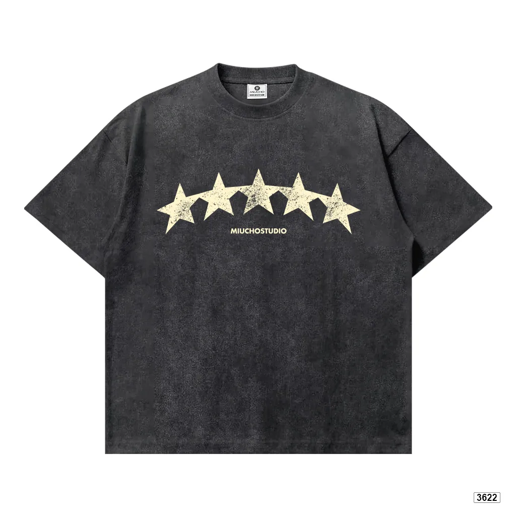 Áo thun boxy unisex thiết kế cổ điển Miucho 3622_thumbnail_0