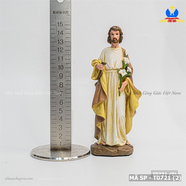 Tượng Thánh Giuse vẽ tay 15cm Beconi_thumbnail_4
