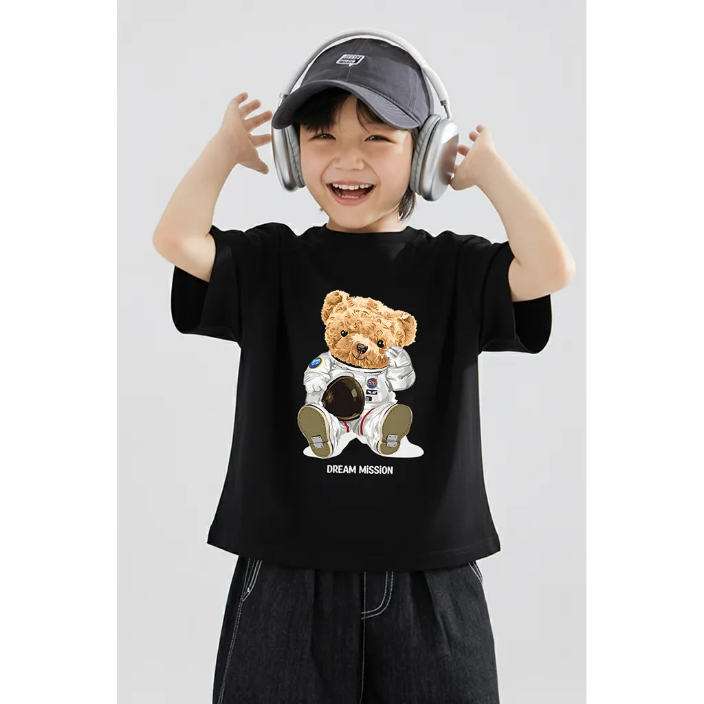 Áo thun kid form rộng Gấu Teddy dễ thương Kado vải cotton thoáng mát thoải mái cho bé 2915_thumbnail_2