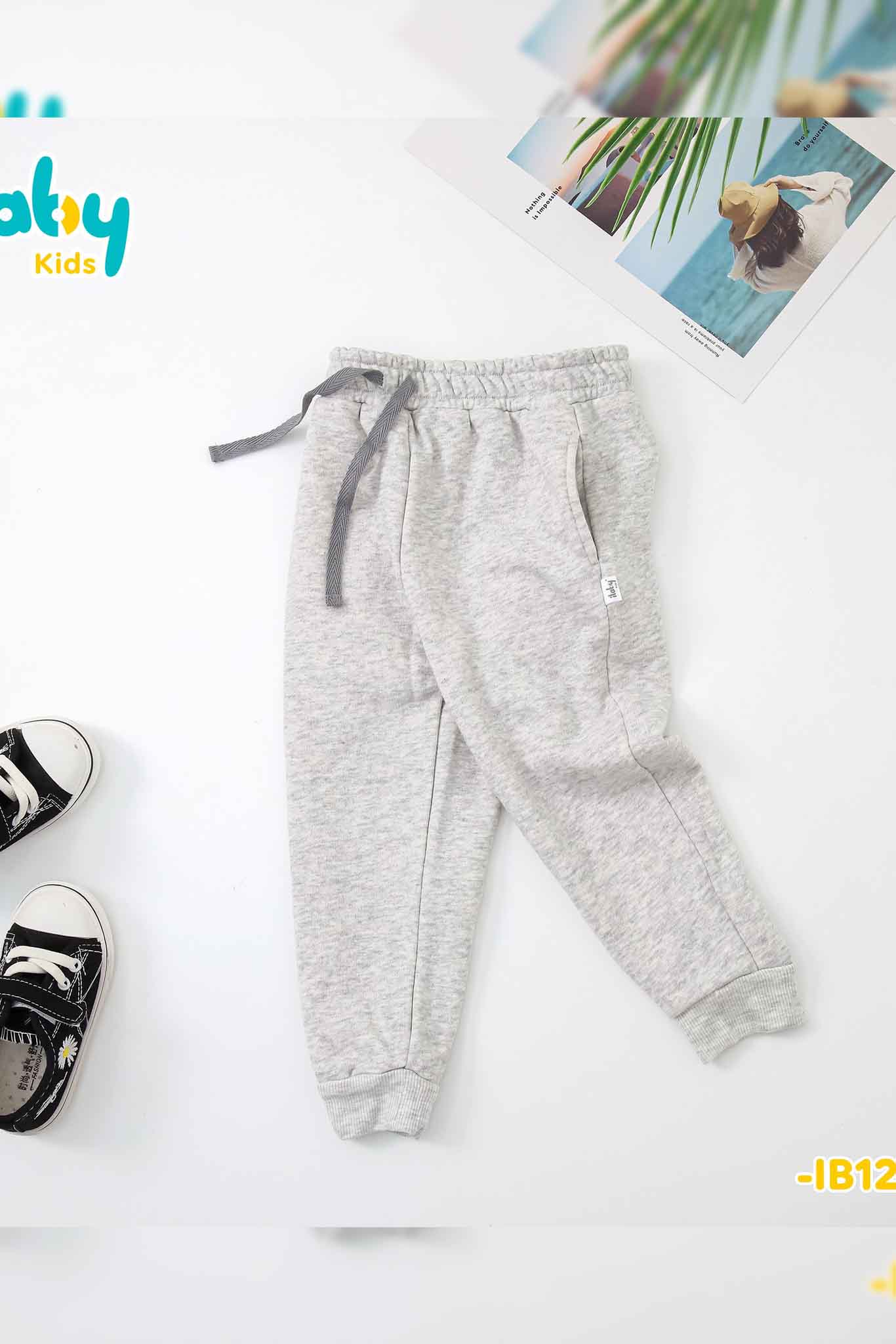 Quần nỉ dáng ôm gấu bo_thumbnail_1