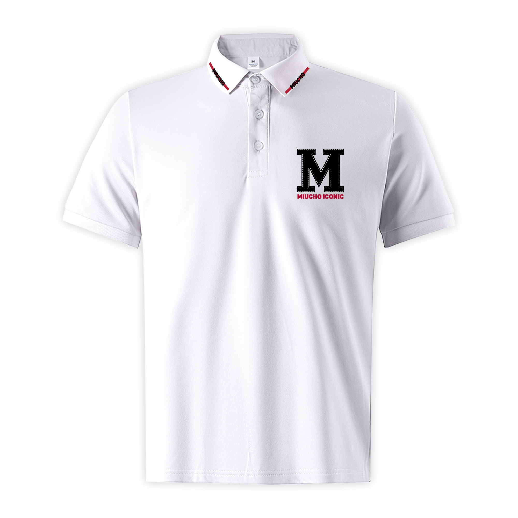 Áo polo cá sấu nam in basic PLCSD2426 Miucho Iconic chất liệu polyester bền nhẹ chống nhăn_thumbnail_0