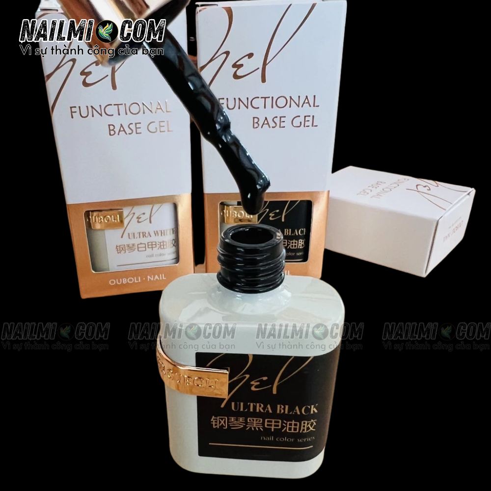 Sơn gel lẻ - màu đen - OUBOLI 15ml
