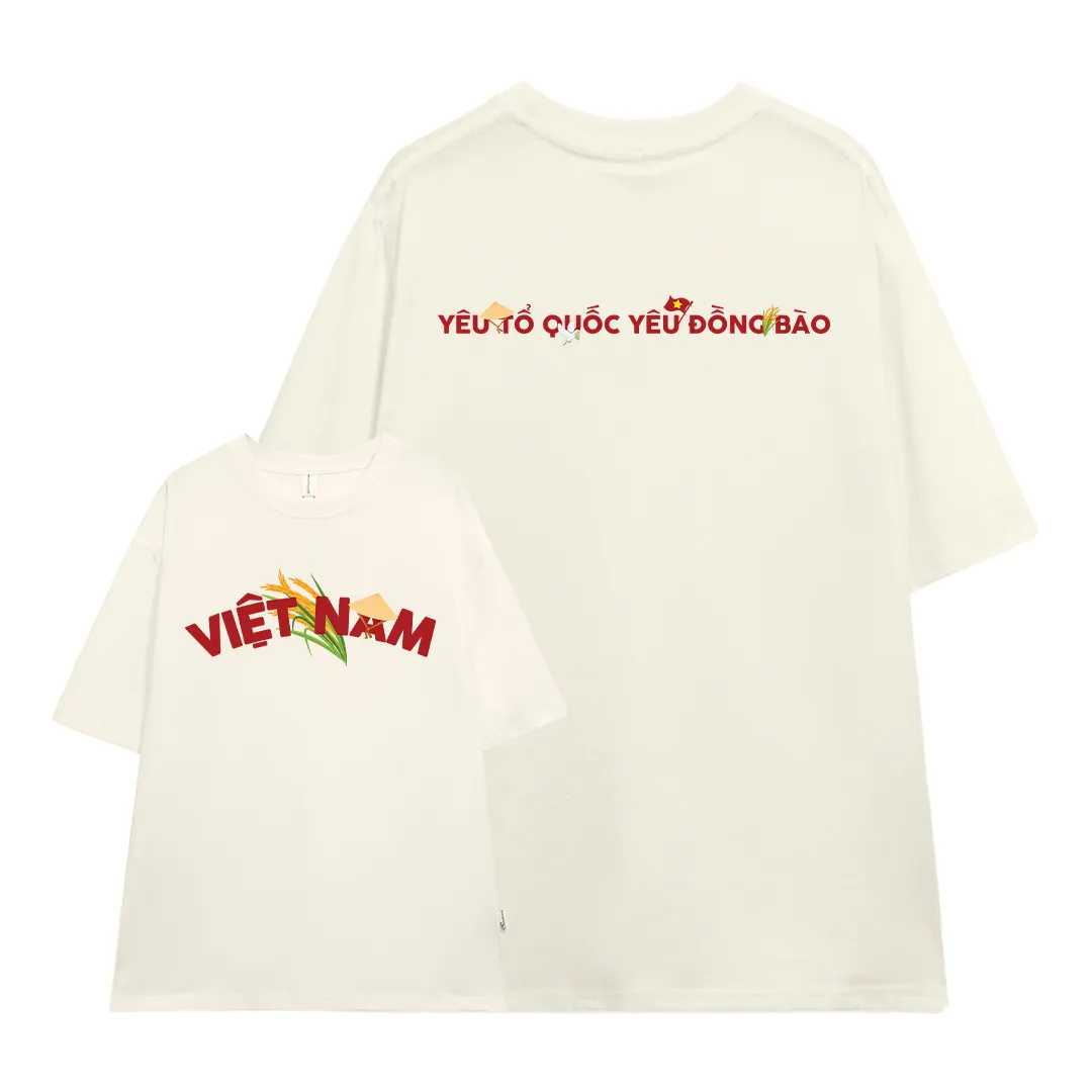 Áo thun Việt Nam tôi yêu form rộng 2505 Miucho vải cotton thoáng mát cổ tròn in mix_thumbnail_8