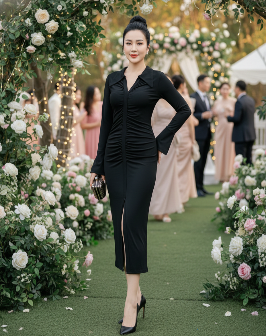 Đầm body thiết kế dáng maxi_thumbnail_1