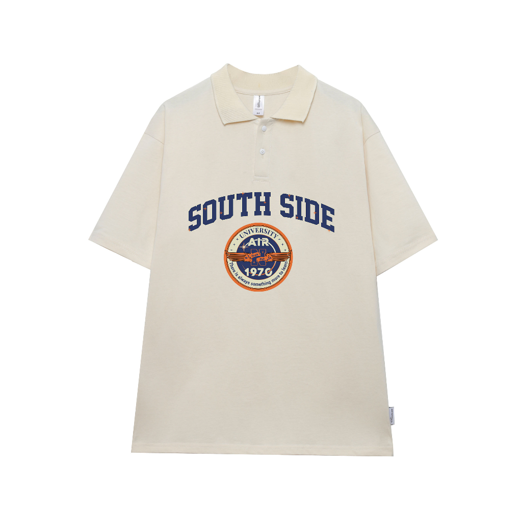 Áo polo nam form rộng đẹp PLD182 Miucho Man tay lỡ vải cotton mềm mại cho nam in Typography_thumbnail_7