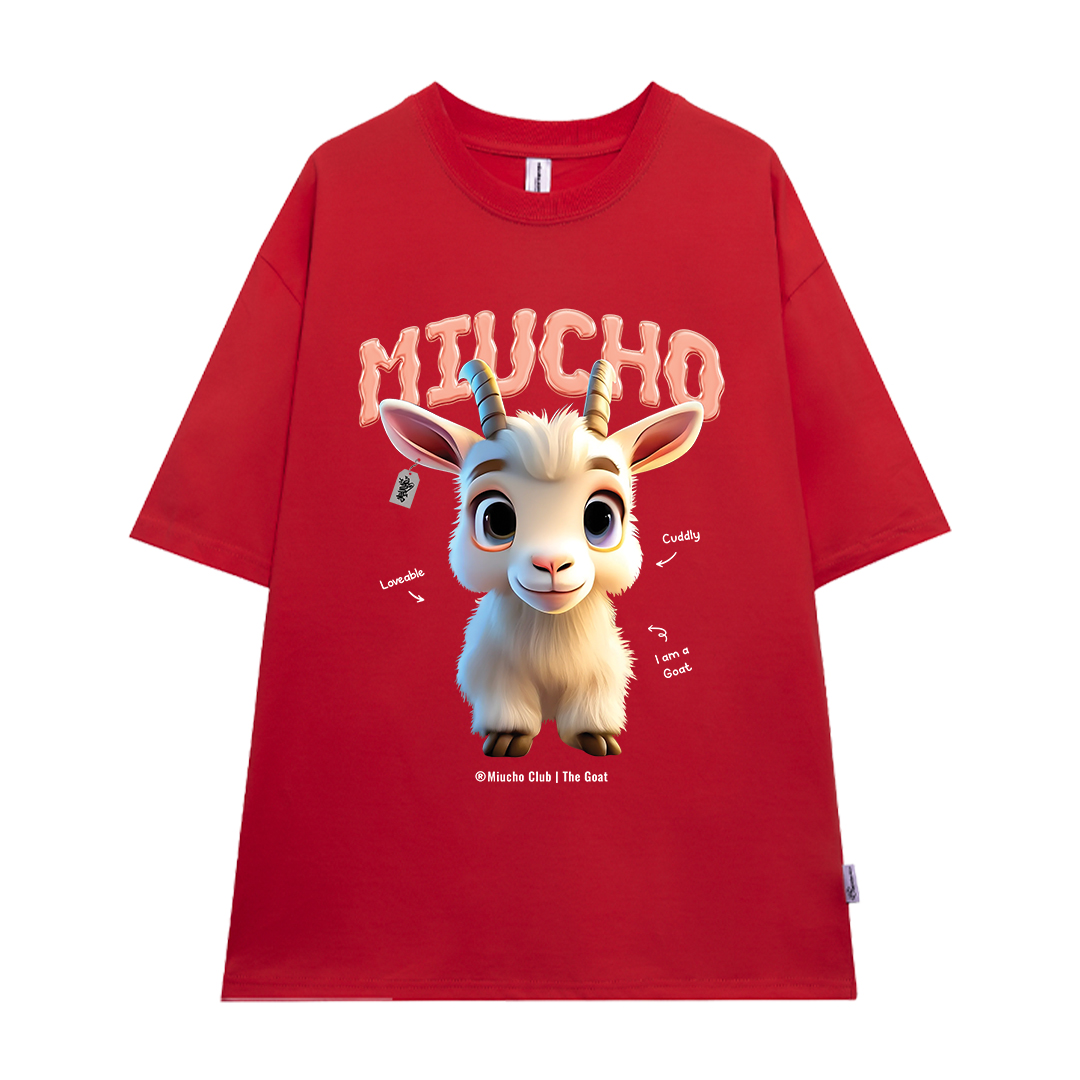 Áo thun form rộng 12 con giáp tuổi Mùi ATD1239 Miucho tay ngắn cổ tròn in mix_thumbnail_14