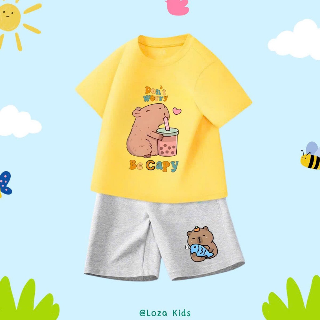 Bộ quần áo bé  trai in hình Capybara - Loza Kids SB114_thumbnail_9