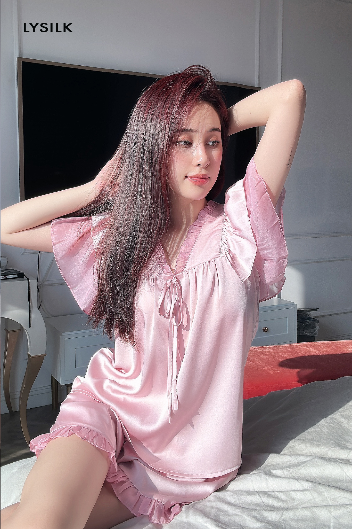 Bộ ngủ áo cộc tay, quần cộc BN312