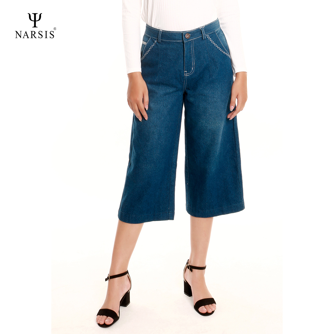 QUẦN BÒ LỬNG - P6015 NARSIS CHẤT LIỆU JEAN BỀN BỈ, CÁ TÍNH, TRẺ TRUNG, THỜI TRANG_thumbnail_2