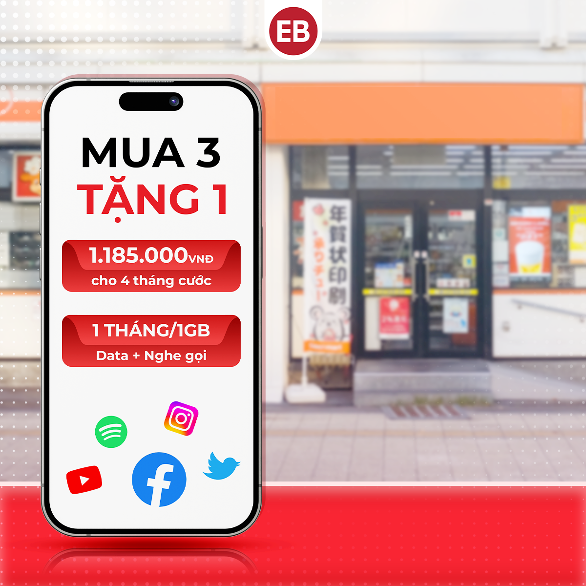 Sim dài hạn 3 tháng, tặng 1 tháng (4GB/ 4 tháng)