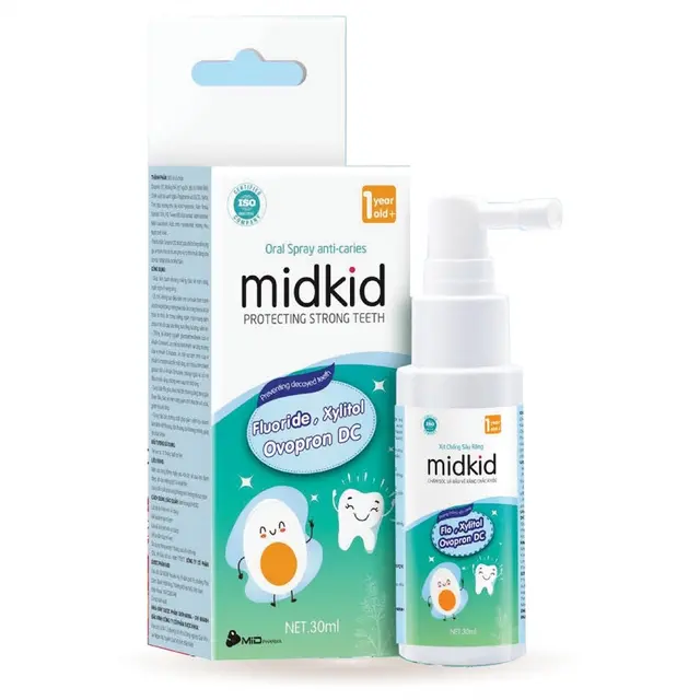 MIDKID 30ml xanh Xịt sâu răng