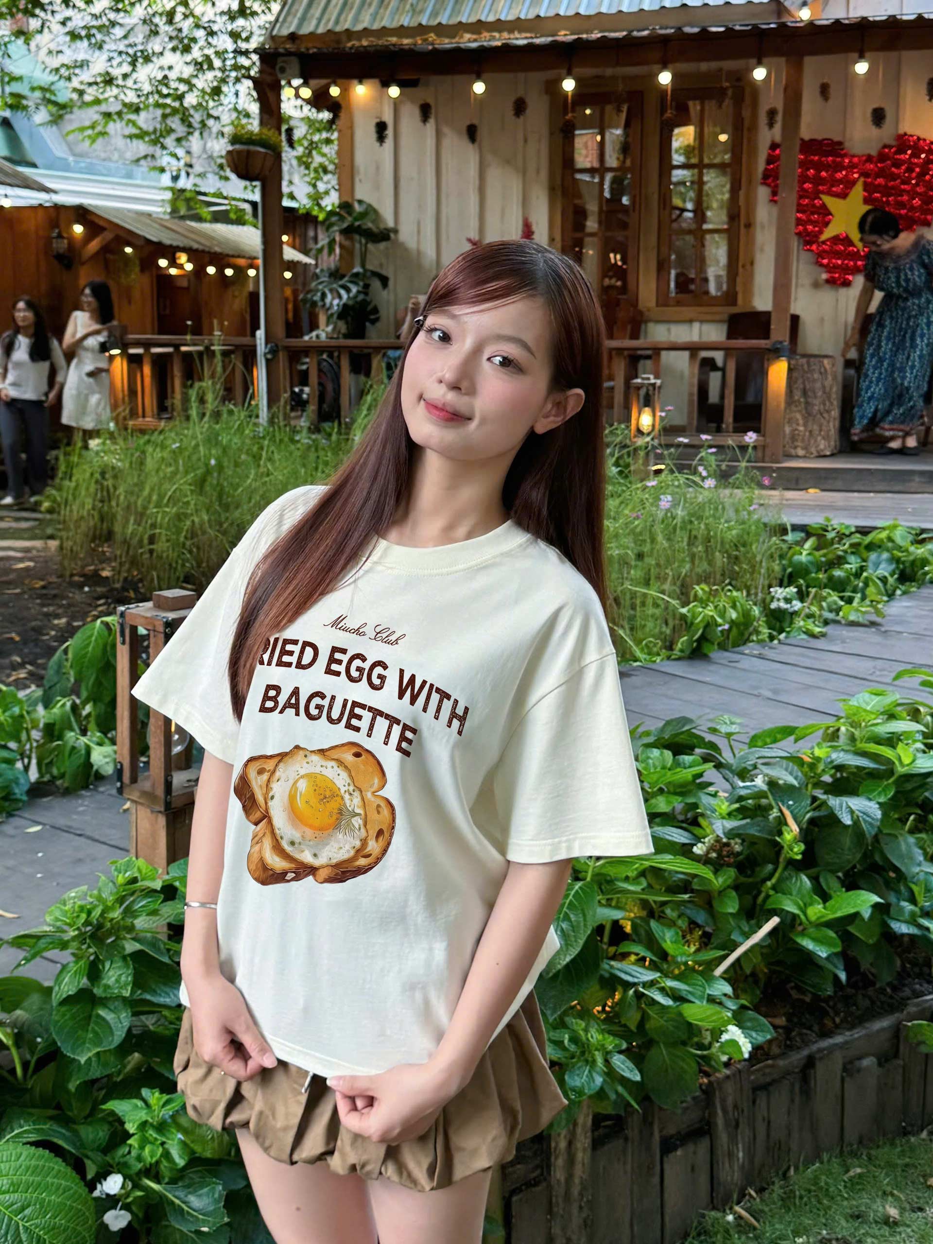 Áo thun boxy phong cách Hàn Quốc AXD2442 Miucho tay ngắn cổ tròn chất cotton co giãn dày dặn thoáng mát_thumbnail_3