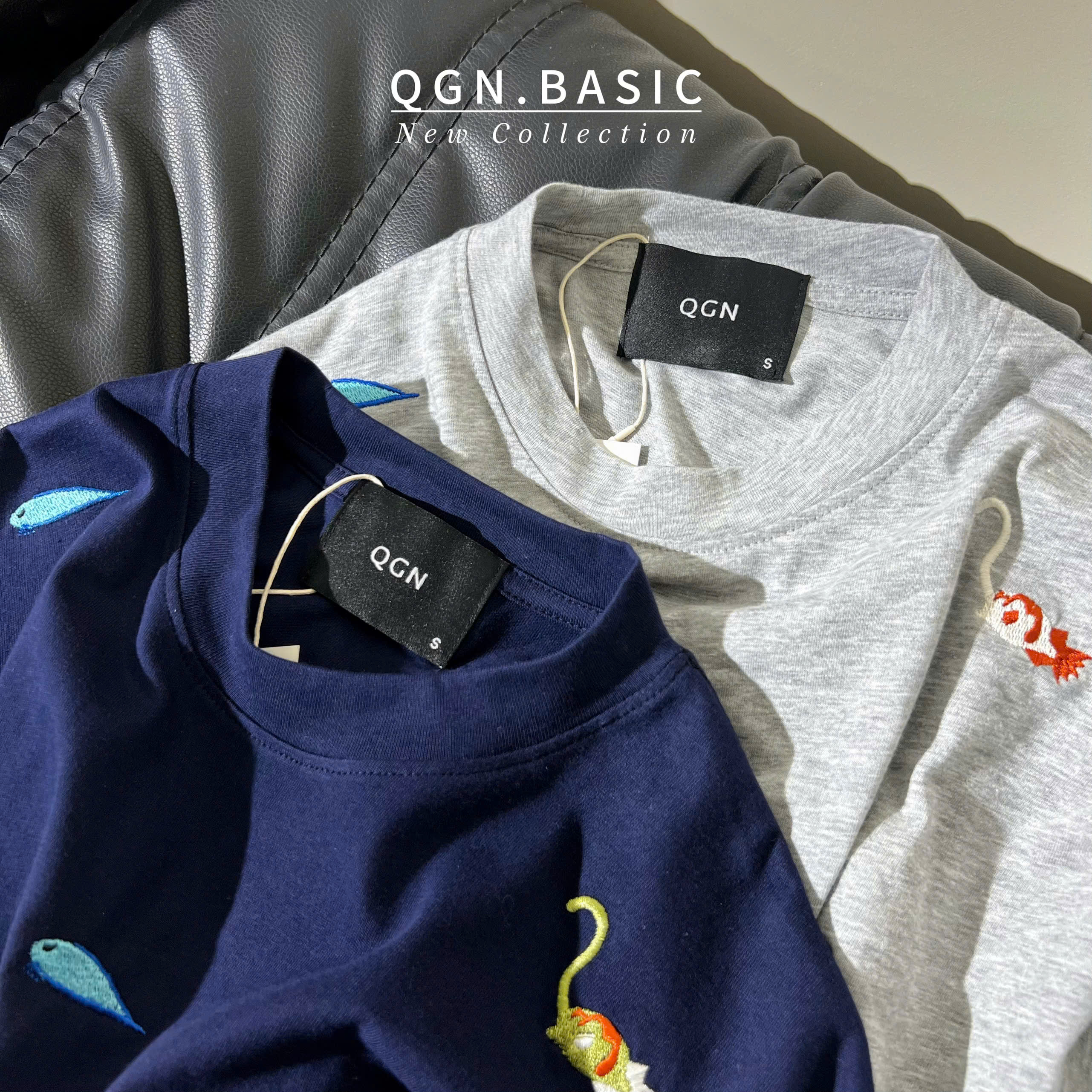 Áo thun thêu 2M ( XANH ĐEN )_thumbnail_5