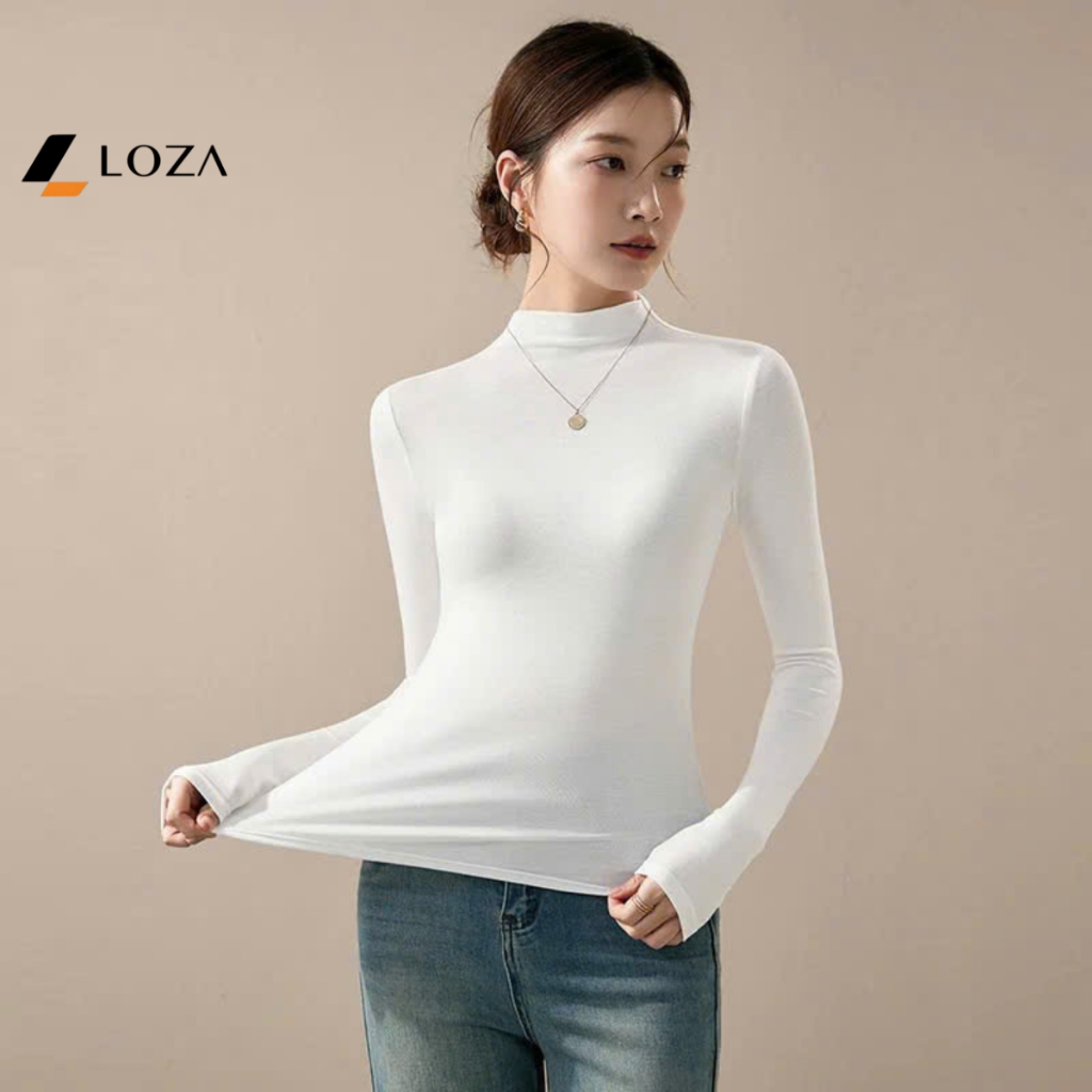Áo giữ nhiệt nữ cổ cao 3p -  LOZA LT105229_thumbnail_3