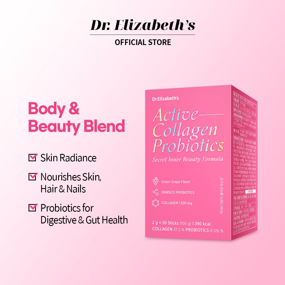 Dr. Elizabeth's Inner Beauty Low Molecular Fish Collagen + Probiotics (2g x 50 pcs)_thumbnail_1