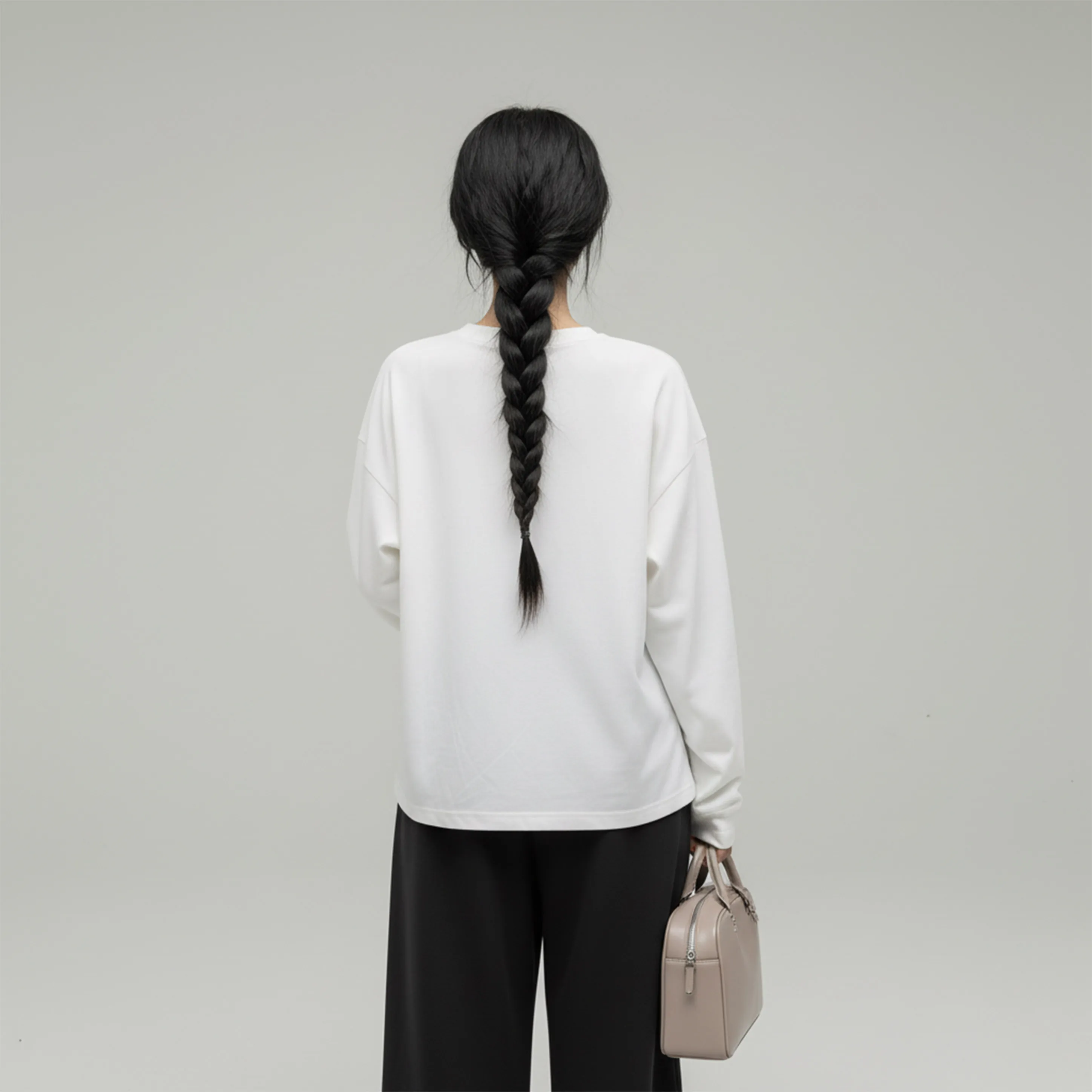 Áo thun boxy local brand Miucho cotton dày dặn thoáng mát tay dài cổ tròn Kitty in mix 2688_thumbnail_5