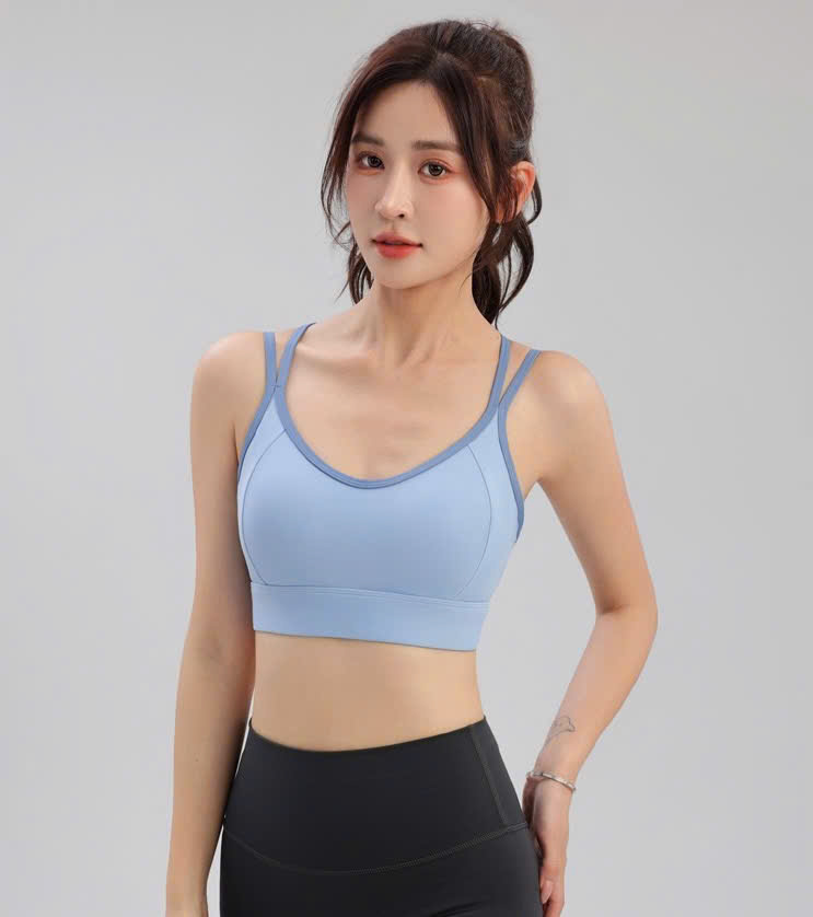 Áo Lót Thể Thao Tập Gym Yoga Nữ Yumiisport Áo Bra Hai Dây Cài Khoá Phối Màu Nâng Ngực Không Gọng Vải Co Giãn Sẵn Mút_thumbnail_8