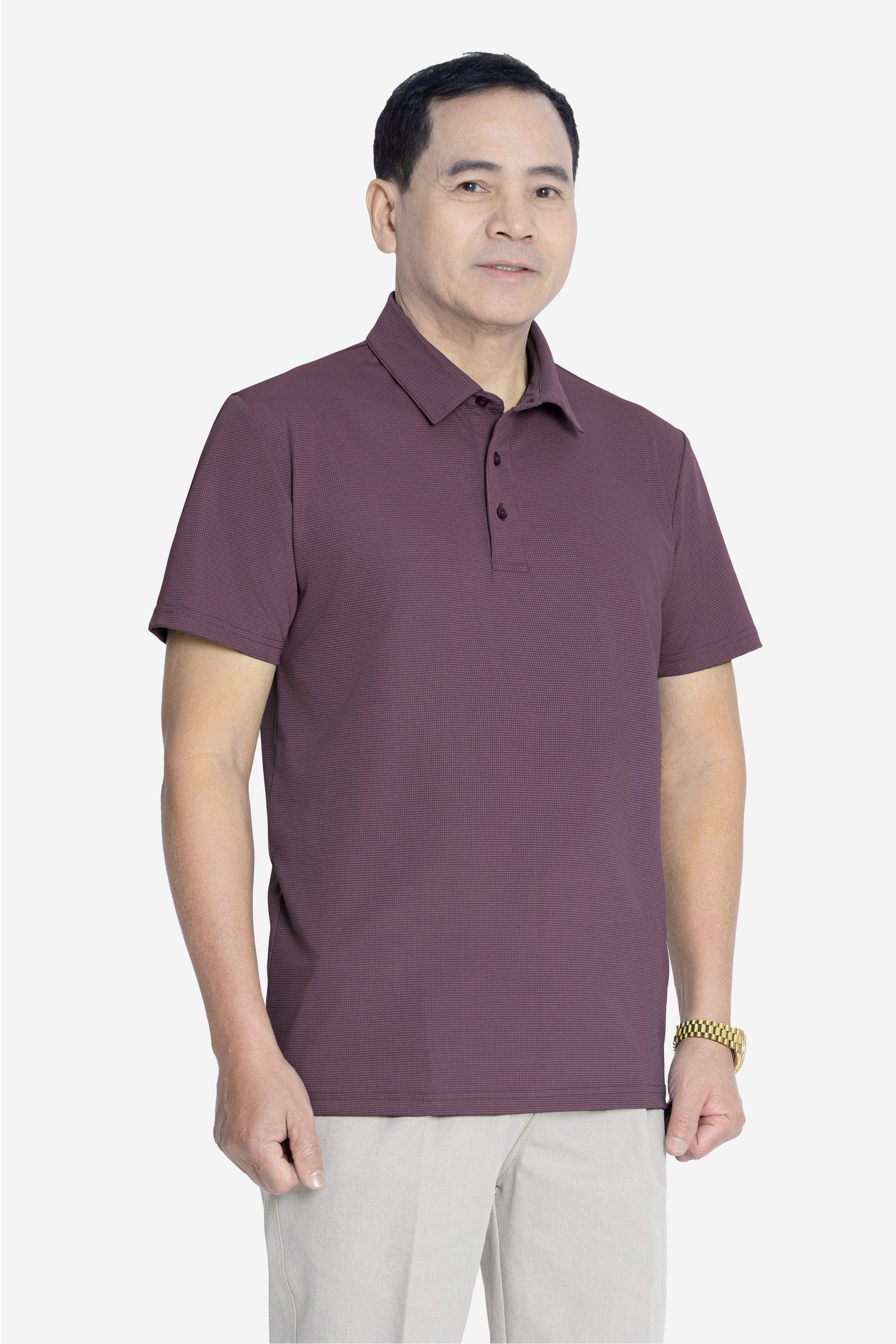 Áo Polo Nam Trung Niên ANCHI Chất Liệu Cotton Phom Suông Vạt Ngang_thumbnail_49