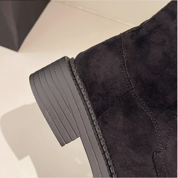 Boots Cao Cổ Phối Dây Thắt – Chất Liệu Da Lộn_thumbnail_5