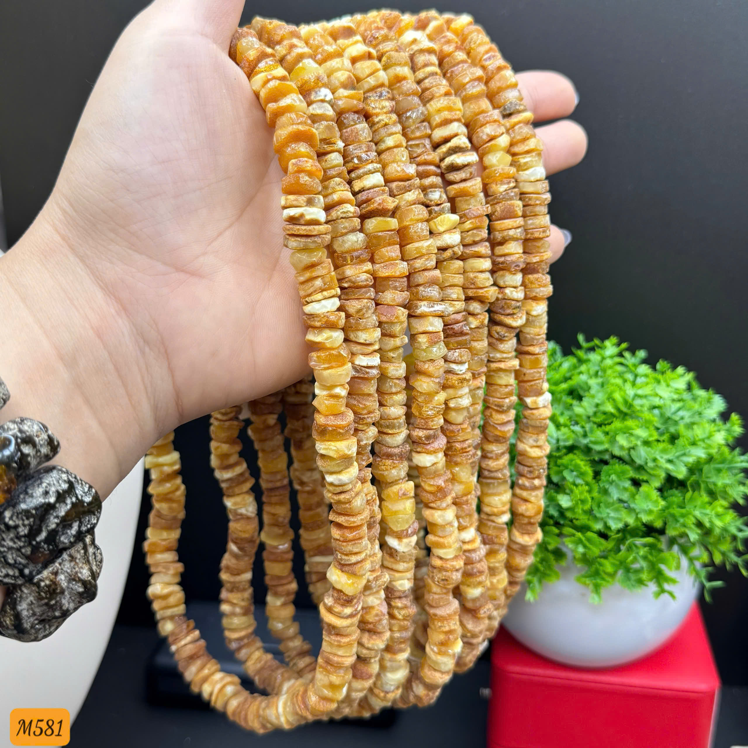 Vòng Cổ Hổ Phách Thô Bánh Xe - M581_thumbnail_3