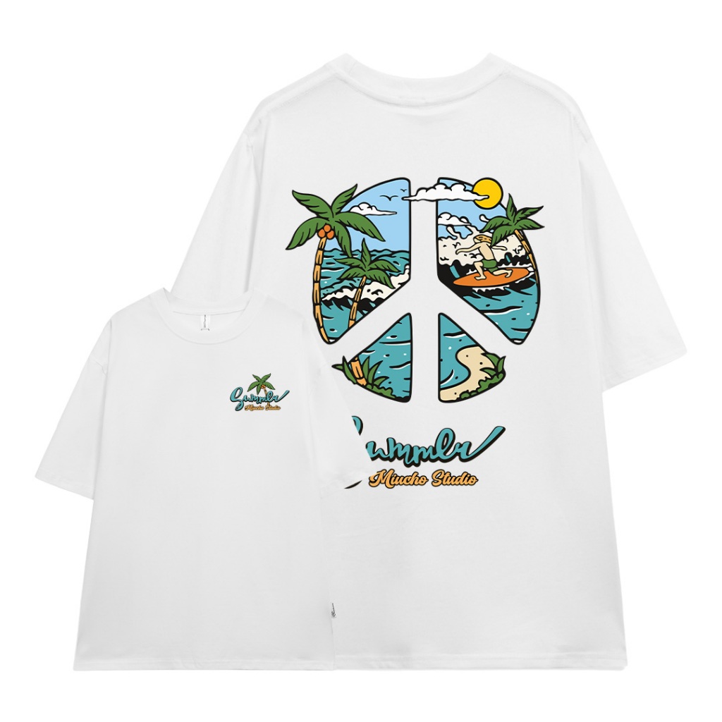 Áo phông nam mùa hè form rộng nhiều màu ATD1033 Miucho Man tay ngắn cổ tròn in mix_thumbnail_16