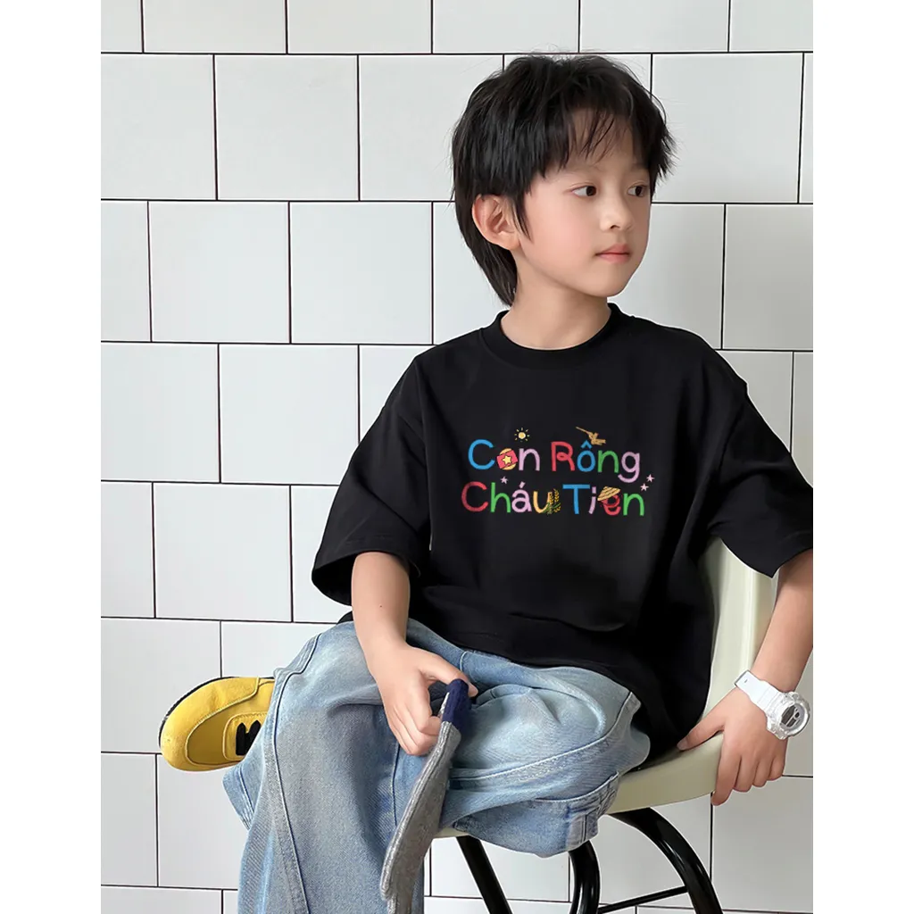 Áo thun kid Việt Nam Con Rồng Cháu Tiên 2507 Miucho Kid vải cotton thoáng mát cổ tròn in mix_thumbnail_6