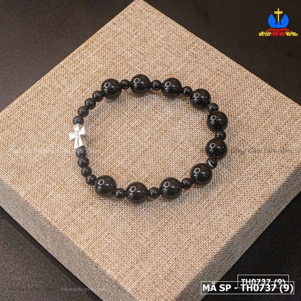 Vòng Mân Côi đá Agate đen tự nhiên_thumbnail_3