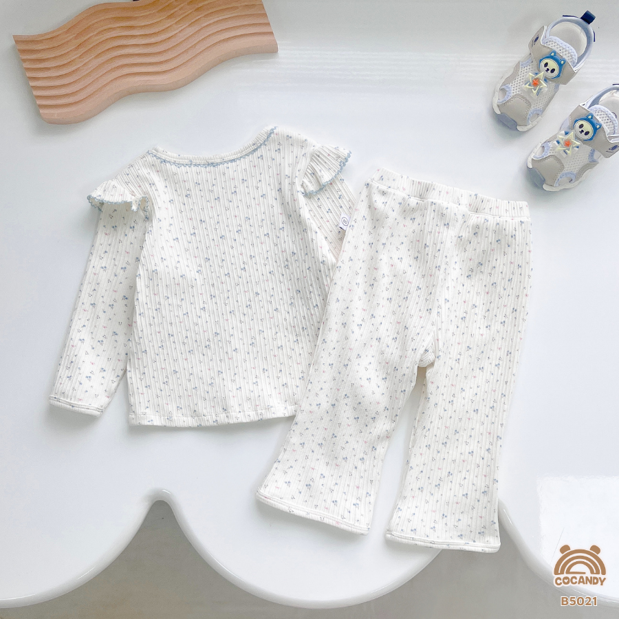 Bộ dài XANH hoa nhí phối vai chờm_thumbnail_2