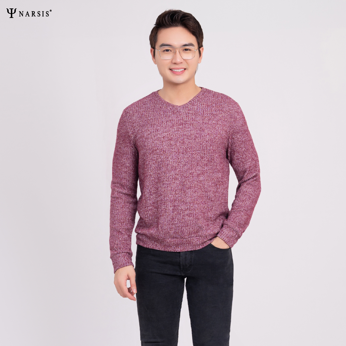 ÁO THU ĐÔNG NAM D0028 NARSIS VẢI LEN COTTON ẤM ÁP, THOÁNG MÁT, GIỮ ẤM TỐT, MỀM MẠI_thumbnail_0