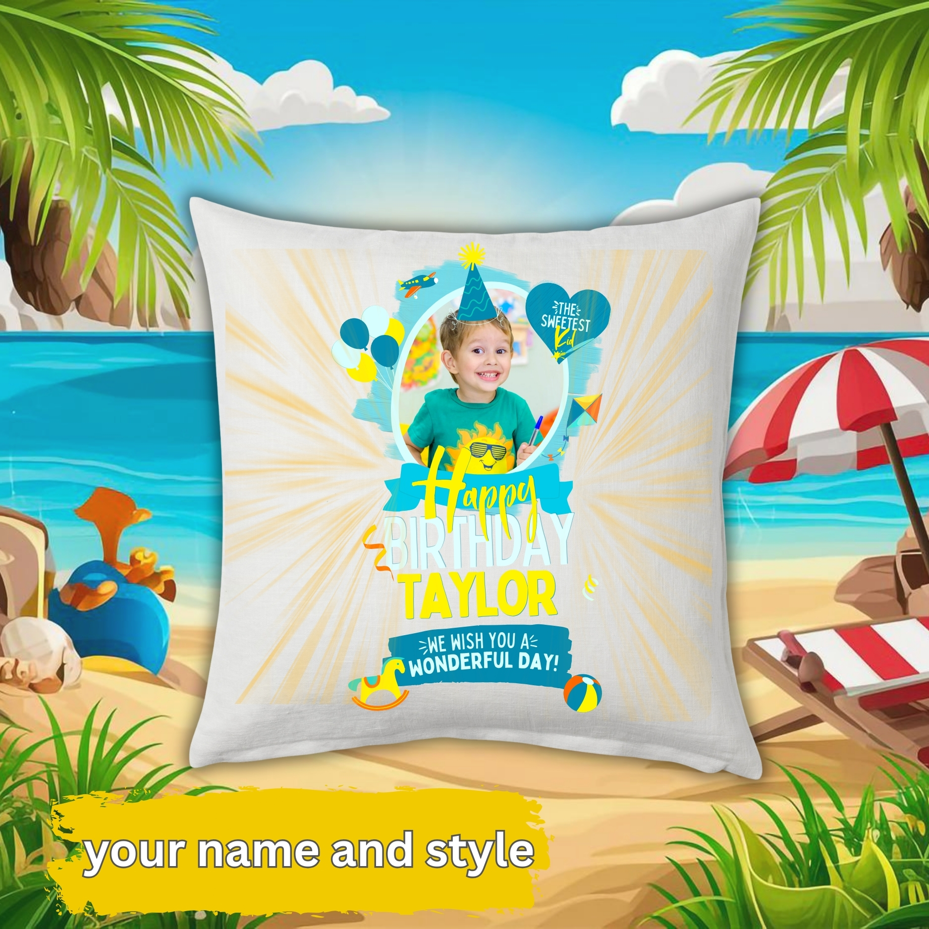 Summer Theme Pillow