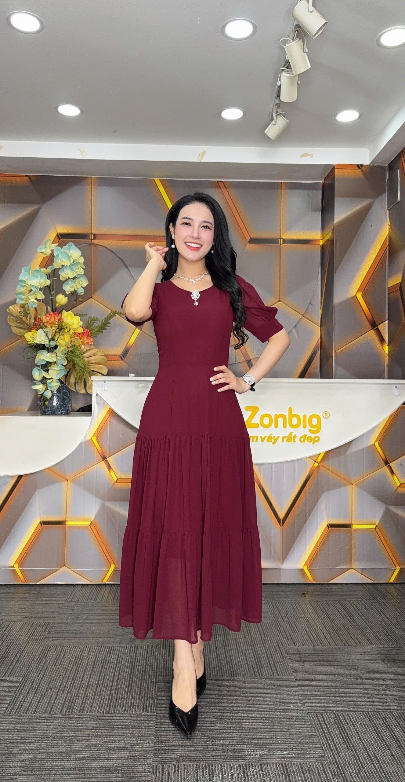 Đầm xòe - Y1957 - Thương hiệu Zonbig_thumbnail_1