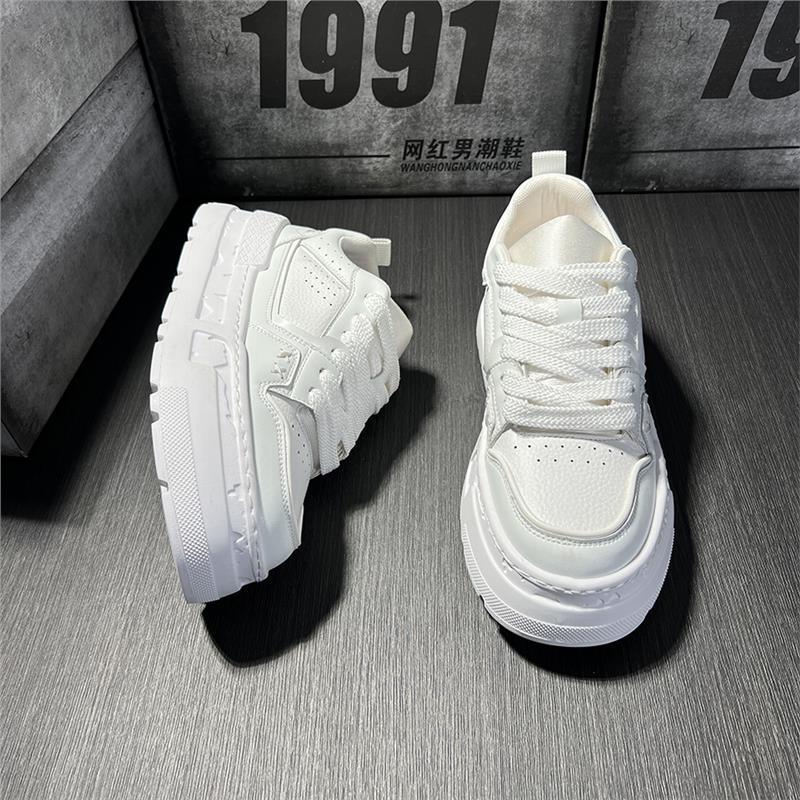 GA320 - Giày thể thao nam trắng đế dày phong cách trẻ trung dễ phối đồ xuân 2025