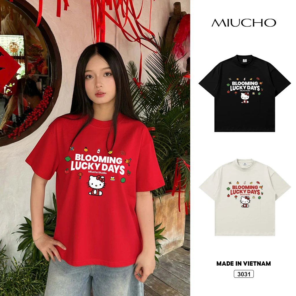 Áo thun Tết Bính Ngọ boxy Miucho 3031