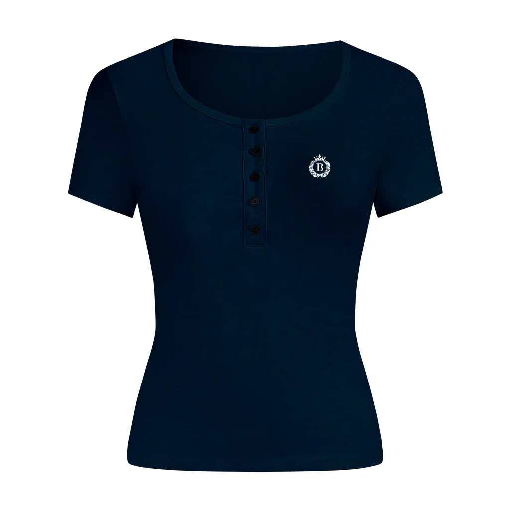 Áo thun ôm body cổ nút Miucho vải visco dày dặn thoáng mát thấm hút tốt tôn dáng in artwork 2722_thumbnail_9