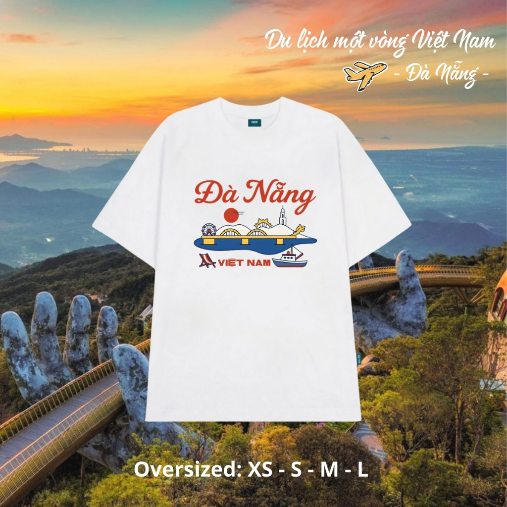 Áo thun du lịch Việt Nam, Huế, Hạ Long... dáng oversize rộng local brand We Tee - T028_thumbnail_3