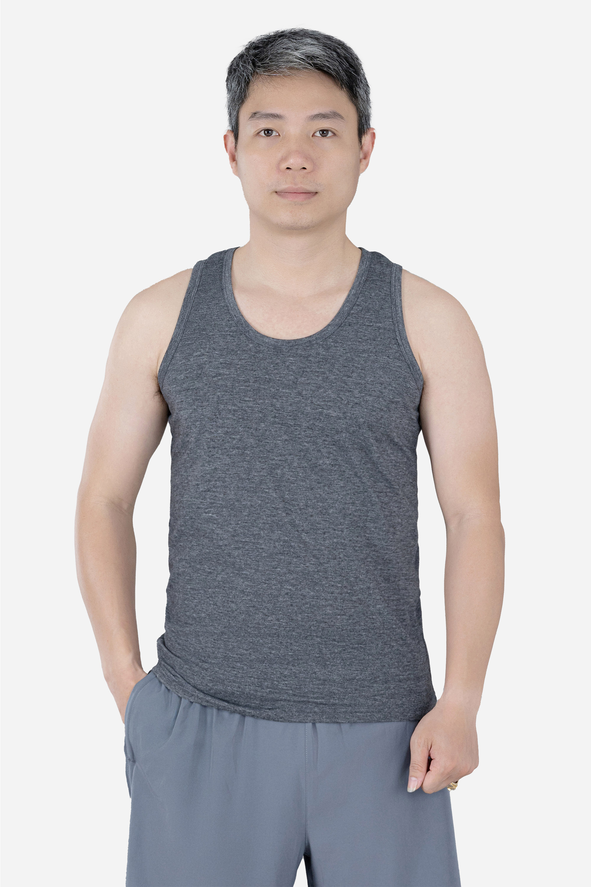 Áo Ba Lỗ Nam Trung Niên Mặc Lót Trong ANCHI Chất Liệu Cotton