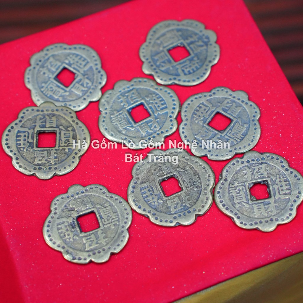 Đồng Xu Hoa Mai Phong Thuỷ Tài Lộc May Mắn Bỏ Bóp Ví, Tủ Thờ, Két Sắt Ý Nghĩa_thumbnail_1