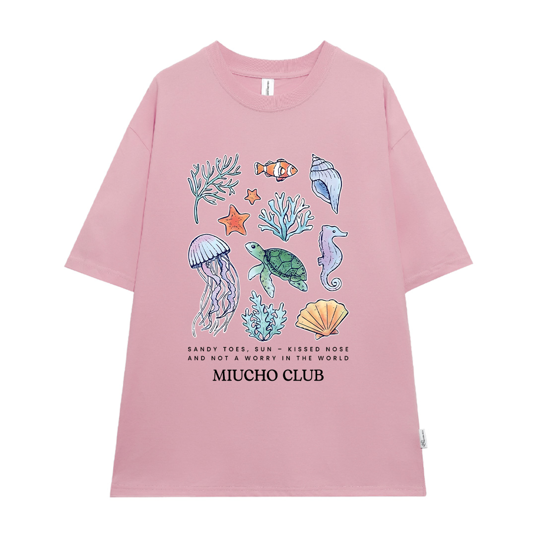 Áo thun form rộng unisex mùa hè ATD1025 Miucho tay lỡ cổ tròn in mix_thumbnail_15