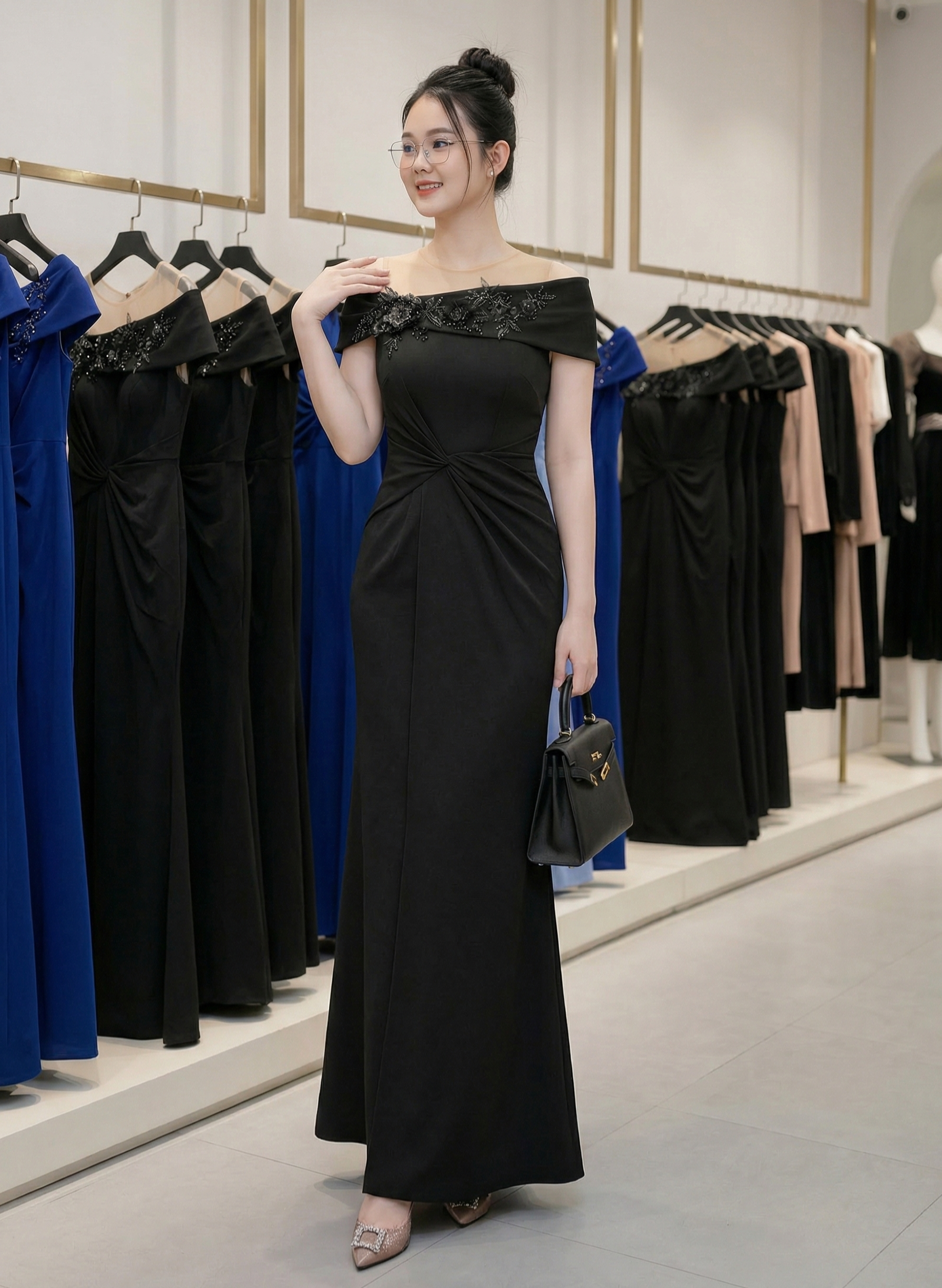 Đầm dạ hội dự tiệc  phối ren hoa cao cấp_thumbnail_11