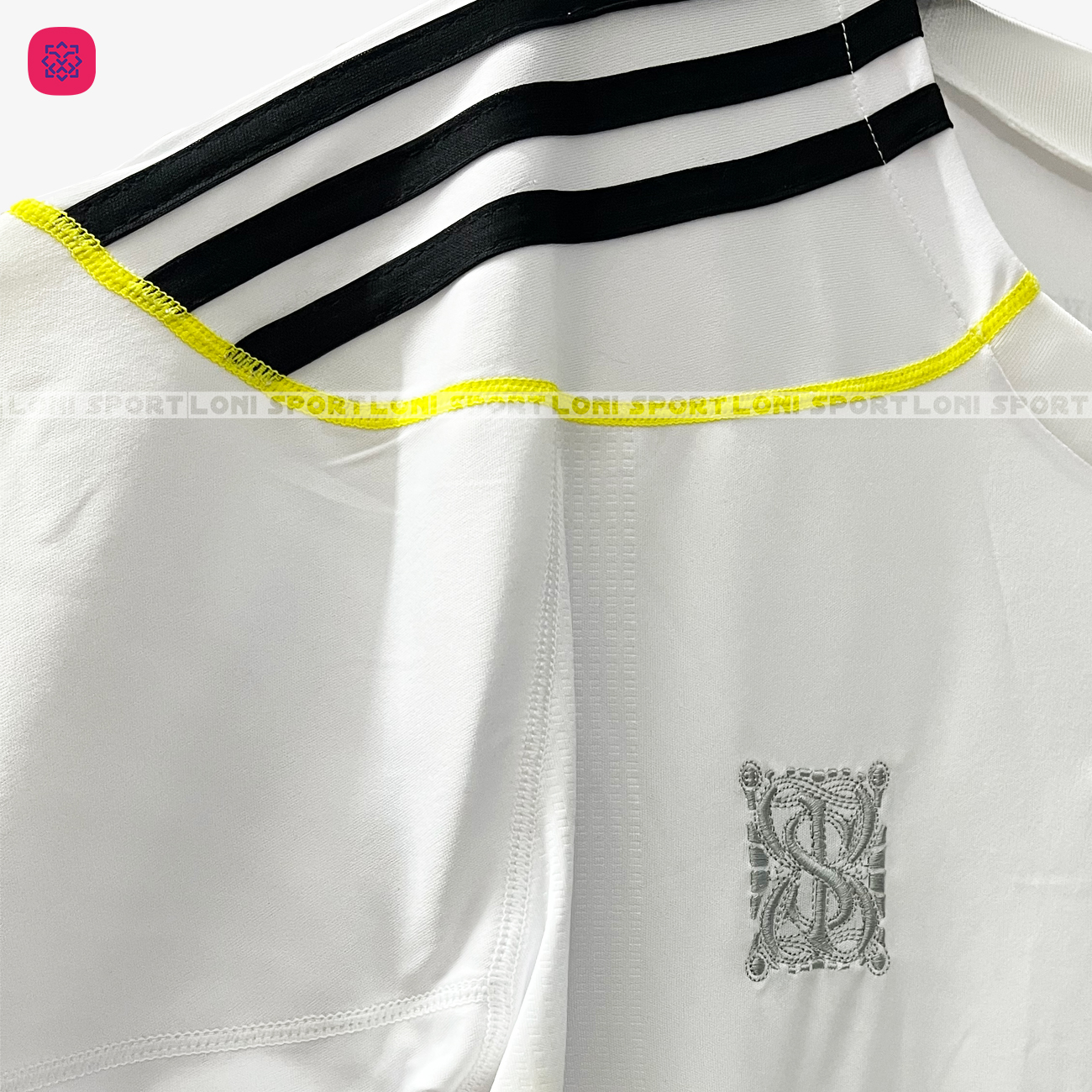 Áo Retro Real sân nhà trắng 2009/2010_thumbnail_2