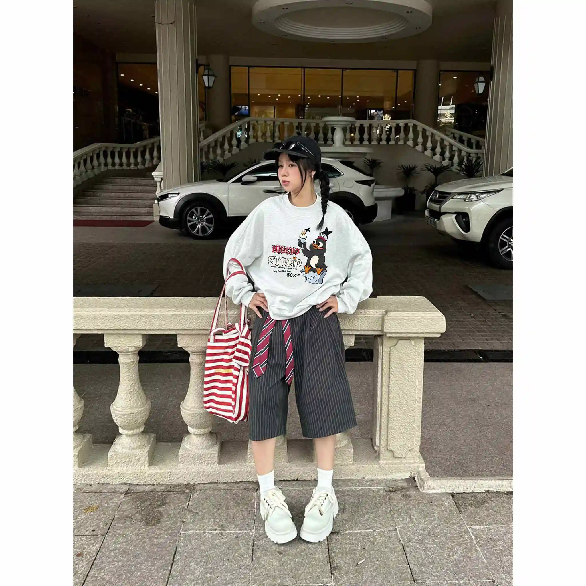 Áo Sweater unisex form boxy Miucho nỉ 2 da cao cấp thoáng mát hình dễ thương in mix 2794_thumbnail_5