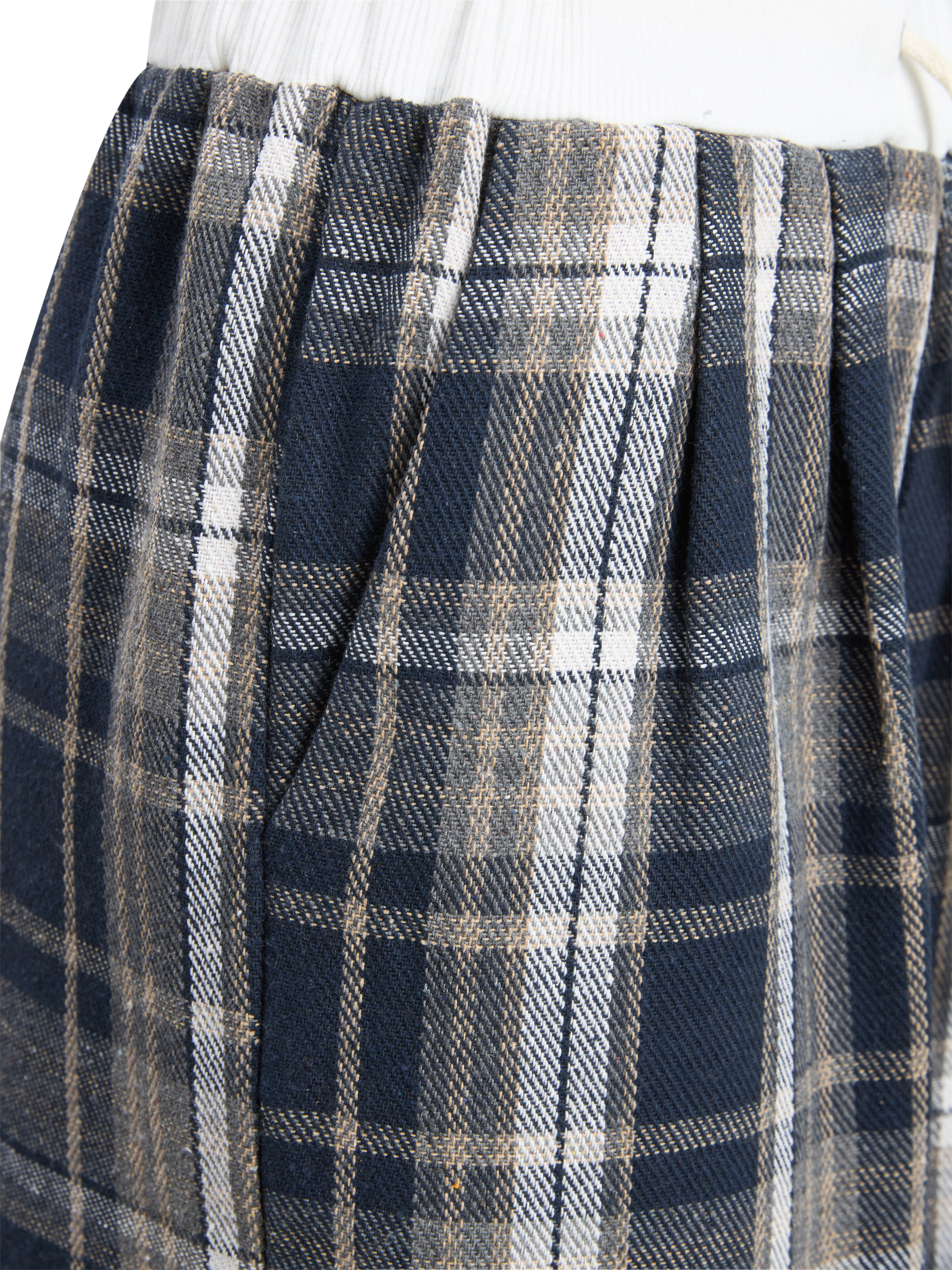 Quần suông nỉ caro phối lưng kiểu bigsize QD032 dành cho nàng mũm mĩm từ 55-95kg_thumbnail_4