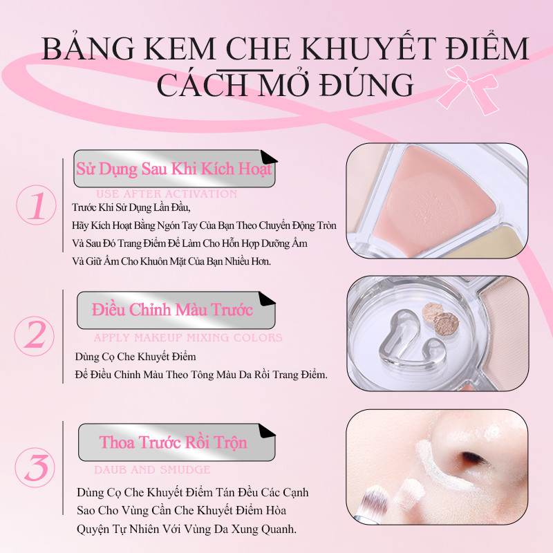 [VEECCI] Bảng che khuyết điểm highlight 7 ô Veecci 4.6g