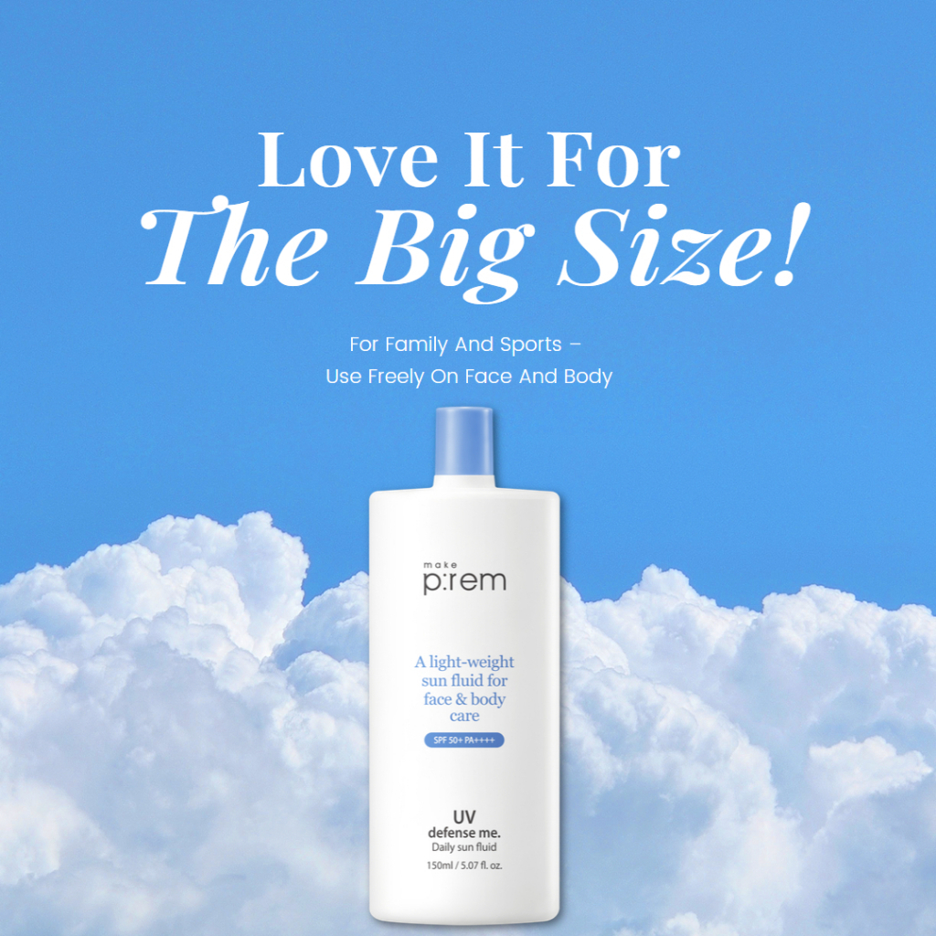 Make p:rem A Light Weight Sun Fluid For Face & Body Care SPF 50+ PA++++  150ml_thumbnail_5